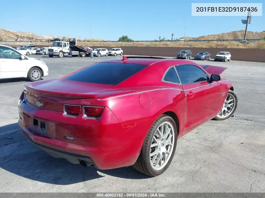 2013 Chevrolet Camaro 1Lt VIN: 2G1FB1E32D9187436 Lot: 40002182