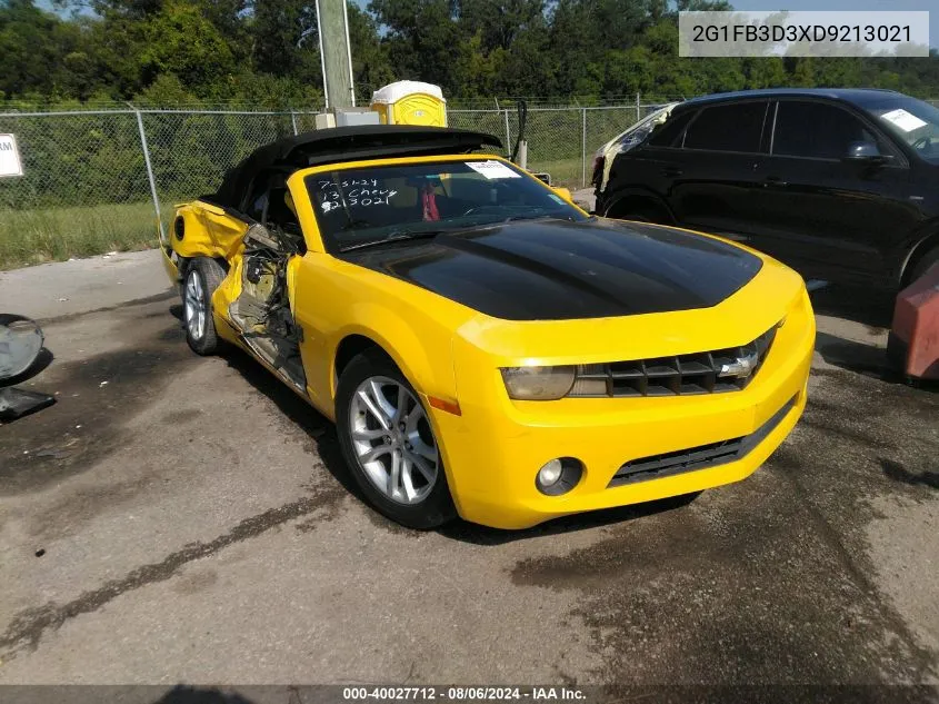 2013 Chevrolet Camaro 1Lt VIN: 2G1FB3D3XD9213021 Lot: 40027712