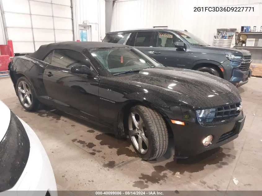 2013 Chevrolet Camaro 2Lt VIN: 2G1FC3D36D9227771 Lot: 40099086