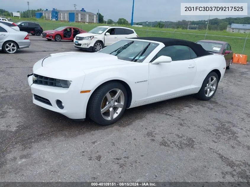 2013 Chevrolet Camaro 2Lt VIN: 2G1FC3D37D9217525 Lot: 40109151