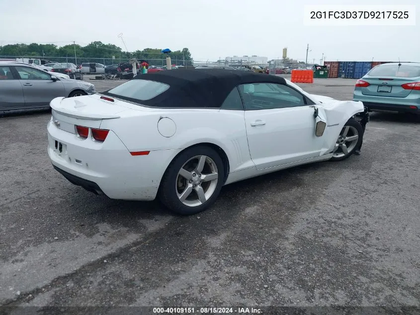 2013 Chevrolet Camaro 2Lt VIN: 2G1FC3D37D9217525 Lot: 40109151