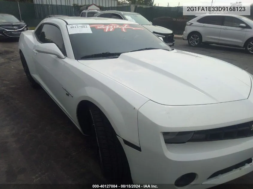 2013 Chevrolet Camaro 2Ls VIN: 2G1FA1E33D9168123 Lot: 40127084