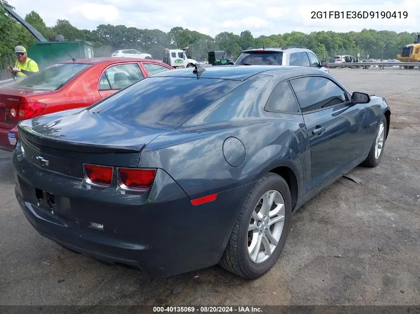 2G1FB1E36D9190419 2013 Chevrolet Camaro 1Lt