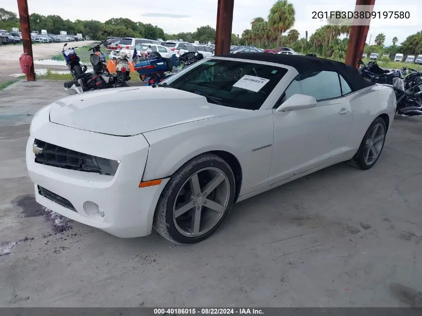 2G1FB3D38D9197580 2013 Chevrolet Camaro 1Lt