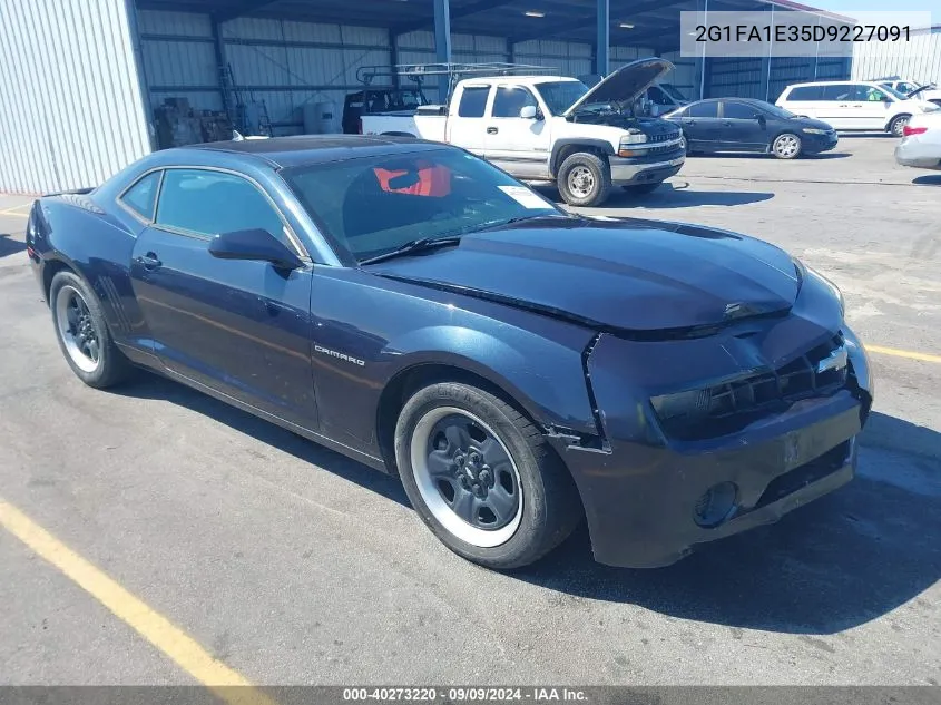 2013 Chevrolet Camaro 2Ls VIN: 2G1FA1E35D9227091 Lot: 40273220