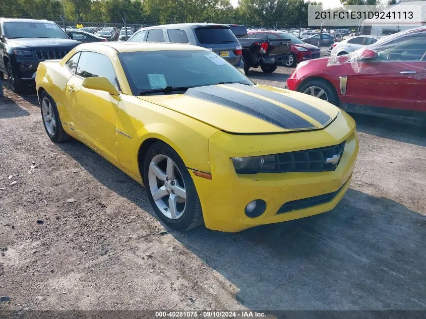 2013 Chevrolet Camaro 2Lt VIN: 2G1FC1E31D9241113 Lot: 40281075