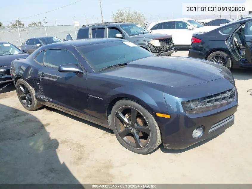 2G1FB1E31D9190800 2013 Chevrolet Camaro 1Lt