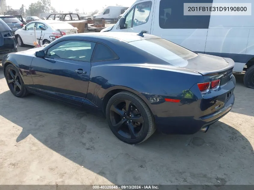 2G1FB1E31D9190800 2013 Chevrolet Camaro 1Lt