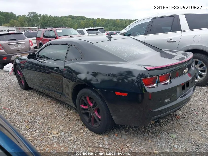 2013 Chevrolet Camaro 1Lt VIN: 2G1FB1E33D9210822 Lot: 40350912