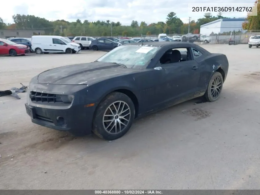 2013 Chevrolet Camaro 2Ls VIN: 2G1FA1E36D9142762 Lot: 40368880