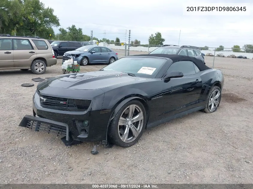 2013 Chevrolet Camaro Zl1 VIN: 2G1FZ3DP1D9806345 Lot: 40373060