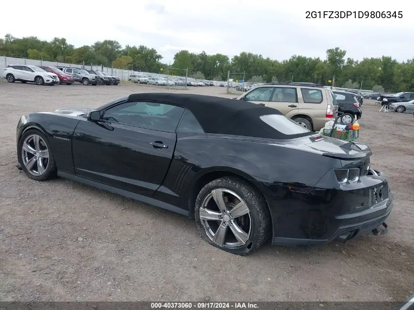 2013 Chevrolet Camaro Zl1 VIN: 2G1FZ3DP1D9806345 Lot: 40373060