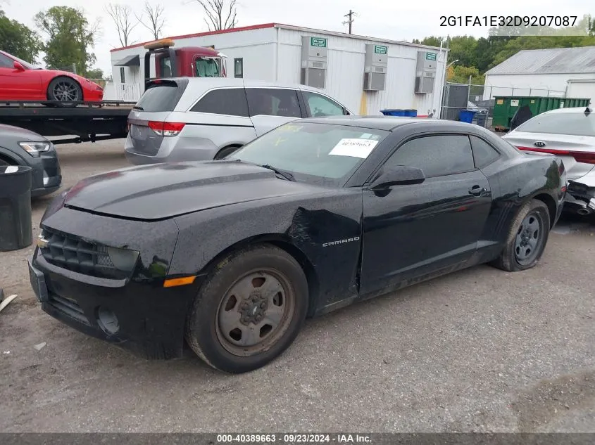 2013 Chevrolet Camaro 2Ls VIN: 2G1FA1E32D9207087 Lot: 40389663