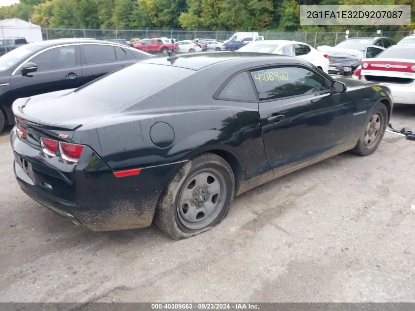 2013 Chevrolet Camaro 2Ls VIN: 2G1FA1E32D9207087 Lot: 40389663