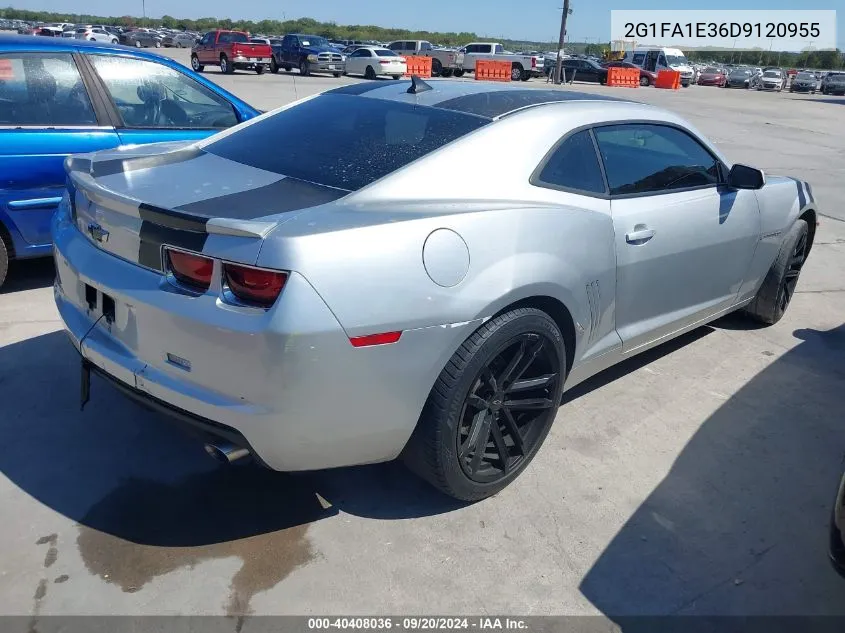 2013 Chevrolet Camaro 2Ls VIN: 2G1FA1E36D9120955 Lot: 40408036