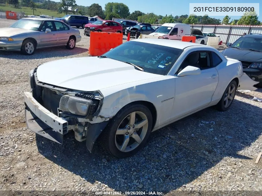 2013 Chevrolet Camaro Lt VIN: 2G1FC1E33D9180900 Lot: 40412662