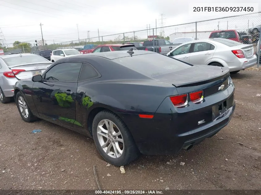 2013 Chevrolet Camaro 1Lt VIN: 2G1FB1E36D9237450 Lot: 40424195