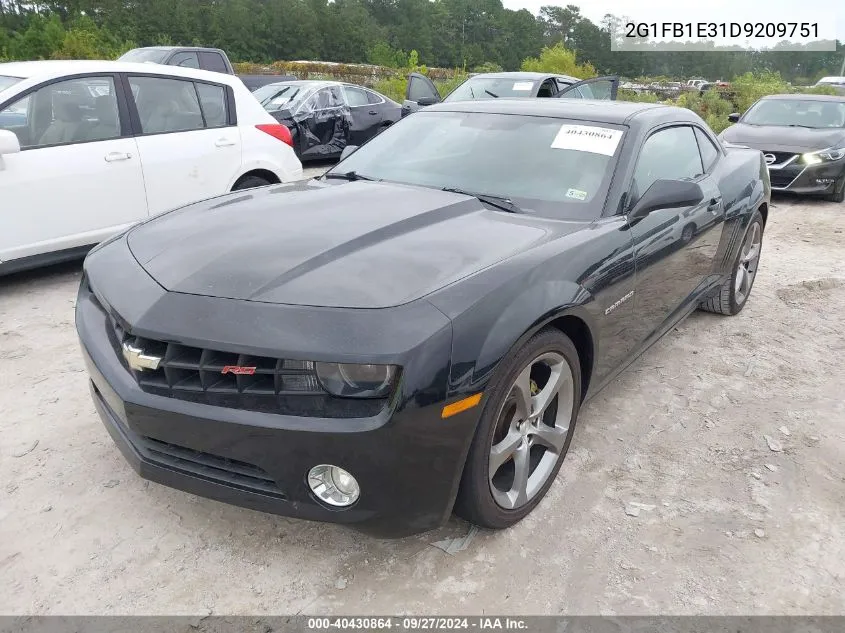 2013 Chevrolet Camaro 1Lt VIN: 2G1FB1E31D9209751 Lot: 40430864