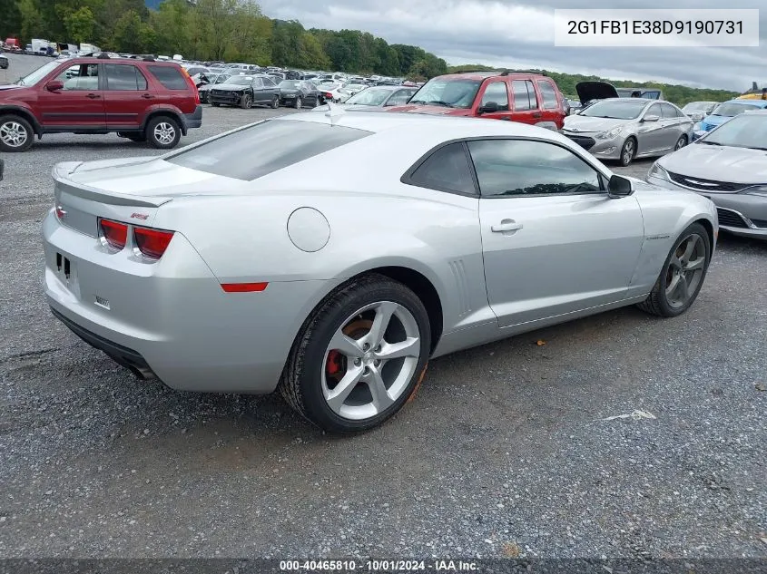 2013 Chevrolet Camaro Lt VIN: 2G1FB1E38D9190731 Lot: 40465810