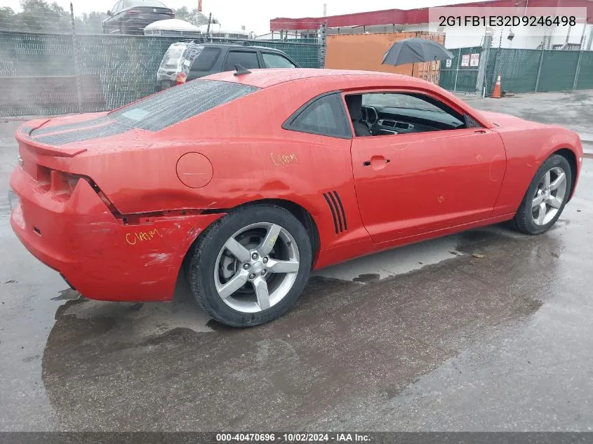 2013 Chevrolet Camaro 1Lt VIN: 2G1FB1E32D9246498 Lot: 40470696