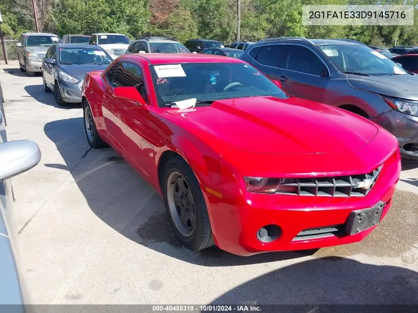 2013 Chevrolet Camaro Ls VIN: 2G1FA1E33D9145716 Lot: 40485318