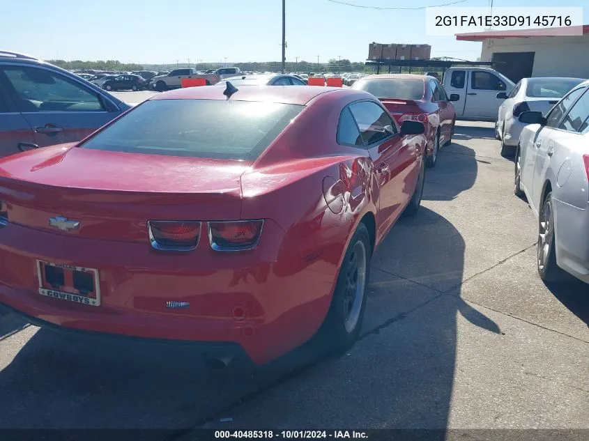 2013 Chevrolet Camaro Ls VIN: 2G1FA1E33D9145716 Lot: 40485318