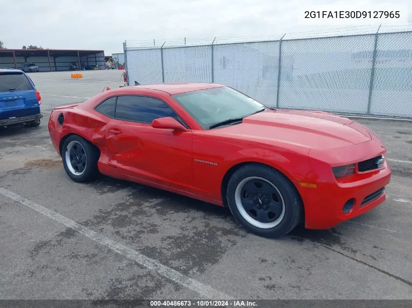 2013 Chevrolet Camaro 2Ls VIN: 2G1FA1E30D9127965 Lot: 40486673