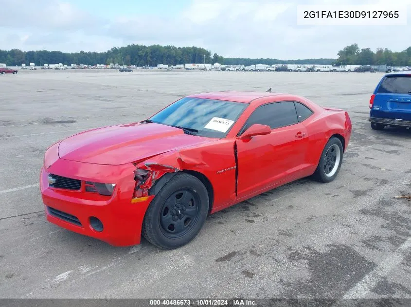 2013 Chevrolet Camaro 2Ls VIN: 2G1FA1E30D9127965 Lot: 40486673