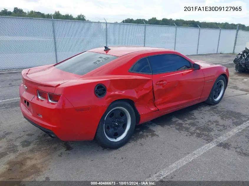 2013 Chevrolet Camaro 2Ls VIN: 2G1FA1E30D9127965 Lot: 40486673