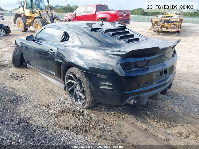 2013 Chevrolet Camaro 2Lt VIN: 2G1FG1E31D9188403 Lot: 40506466