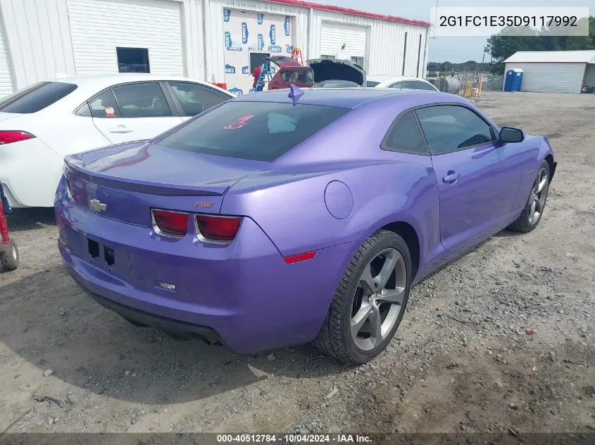 2G1FC1E35D9117992 2013 Chevrolet Camaro 2Lt