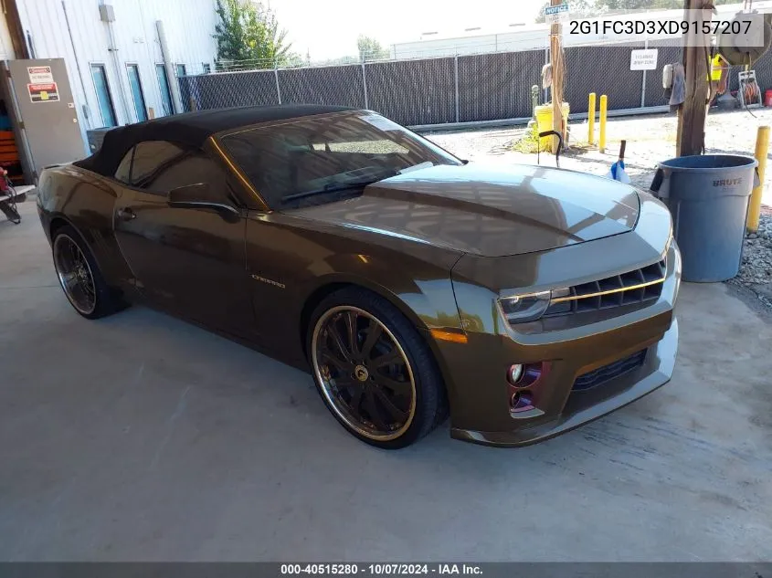 2G1FC3D3XD9157207 2013 Chevrolet Camaro 2Lt