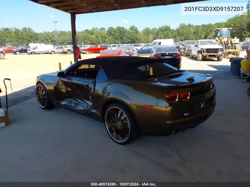 2G1FC3D3XD9157207 2013 Chevrolet Camaro 2Lt