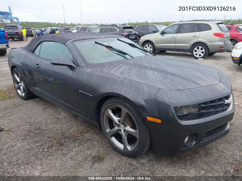 2013 Chevrolet Camaro 2Lt VIN: 2G1FC3D3XD9126216 Lot: 40532058