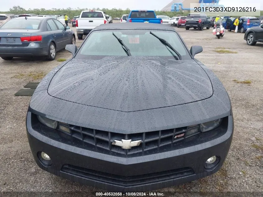 2G1FC3D3XD9126216 2013 Chevrolet Camaro 2Lt