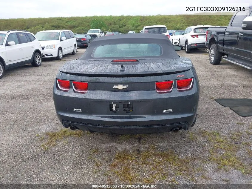 2G1FC3D3XD9126216 2013 Chevrolet Camaro 2Lt