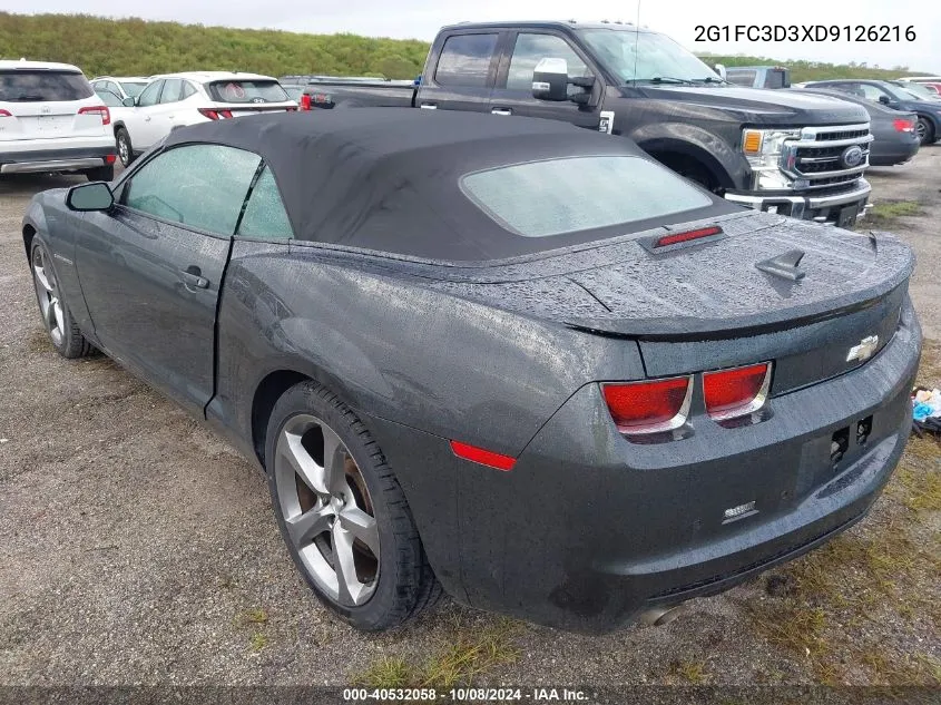 2013 Chevrolet Camaro 2Lt VIN: 2G1FC3D3XD9126216 Lot: 40532058