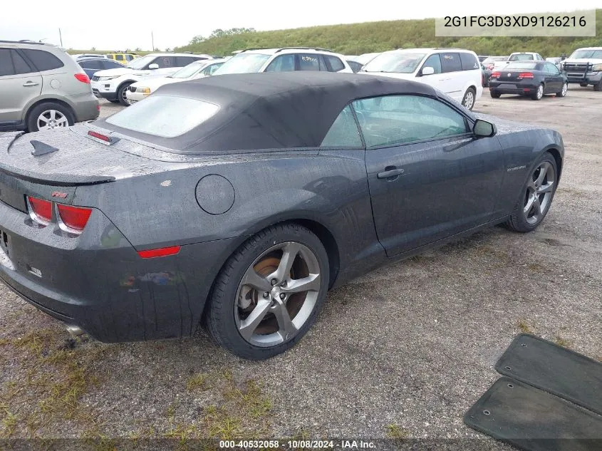 2G1FC3D3XD9126216 2013 Chevrolet Camaro 2Lt