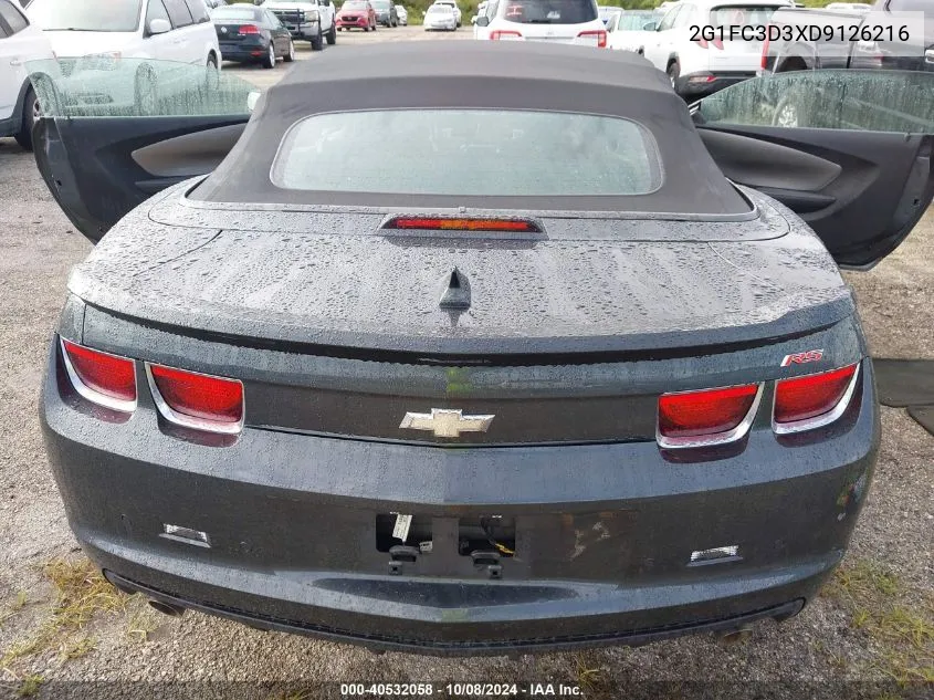 2G1FC3D3XD9126216 2013 Chevrolet Camaro 2Lt