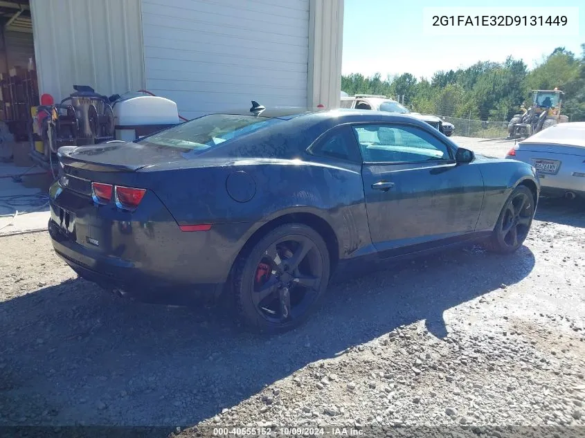 2013 Chevrolet Camaro 2Ls VIN: 2G1FA1E32D9131449 Lot: 40555152