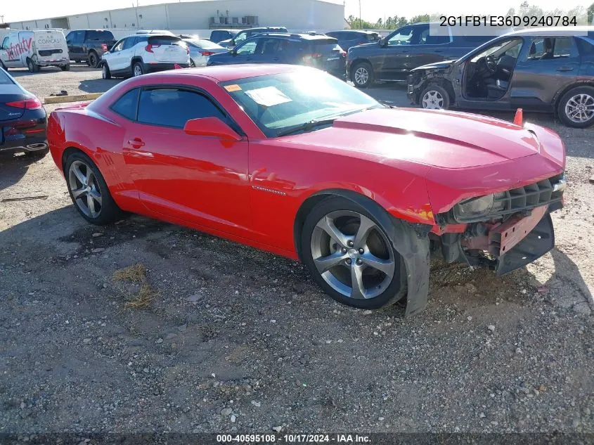 2G1FB1E36D9240784 2013 Chevrolet Camaro 1Lt