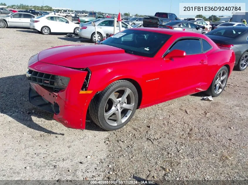 2G1FB1E36D9240784 2013 Chevrolet Camaro 1Lt