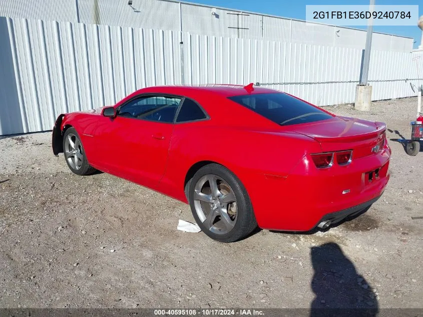 2G1FB1E36D9240784 2013 Chevrolet Camaro 1Lt