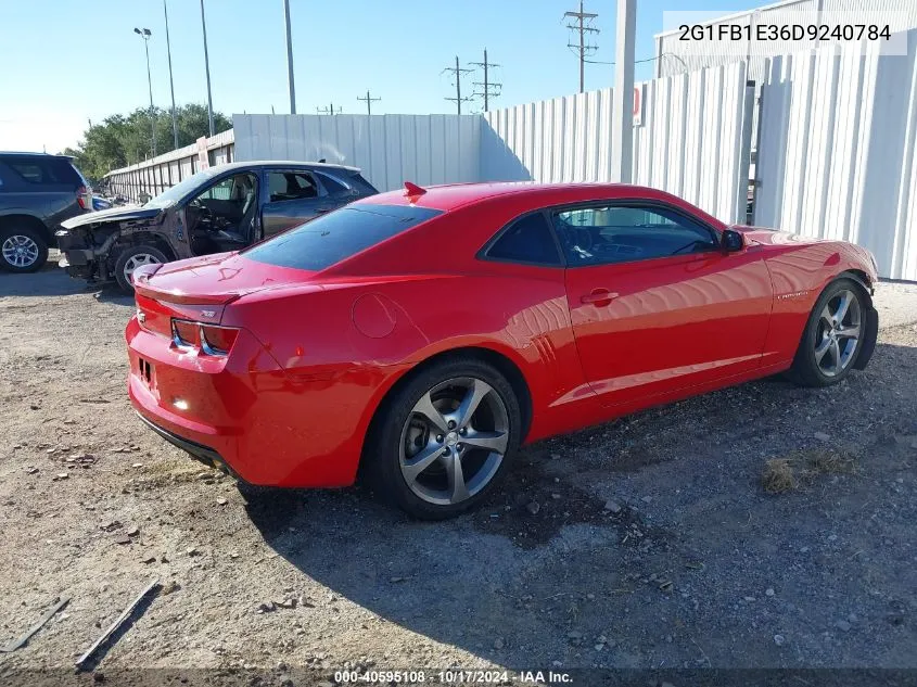 2G1FB1E36D9240784 2013 Chevrolet Camaro 1Lt