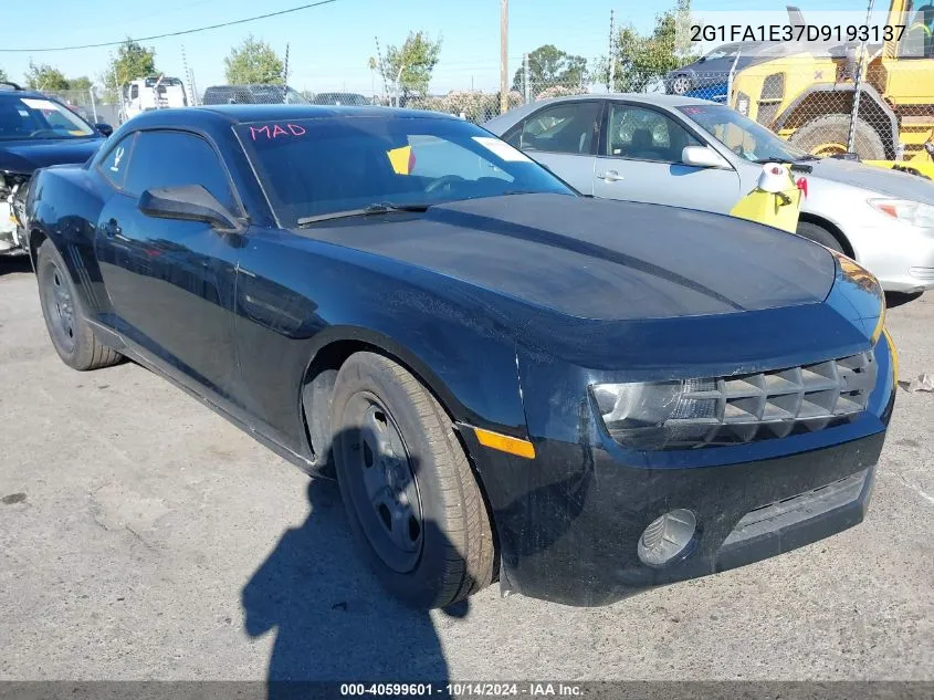 2013 Chevrolet Camaro 2Ls VIN: 2G1FA1E37D9193137 Lot: 40599601