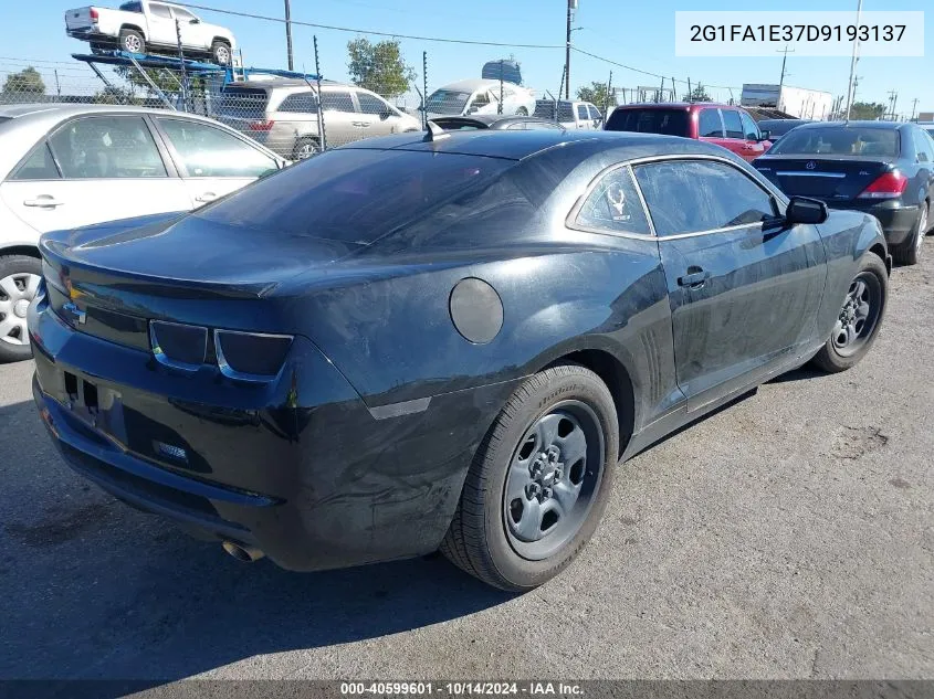 2013 Chevrolet Camaro 2Ls VIN: 2G1FA1E37D9193137 Lot: 40599601