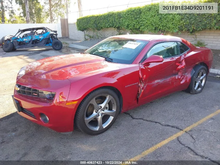 2013 Chevrolet Camaro 1Lt VIN: 2G1FB1E34D9201191 Lot: 40637423