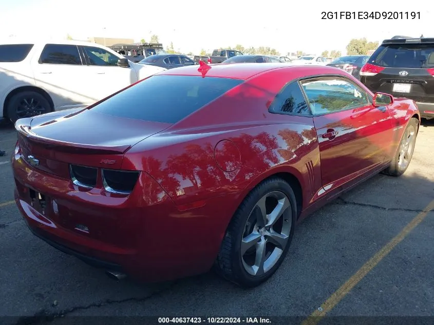 2013 Chevrolet Camaro 1Lt VIN: 2G1FB1E34D9201191 Lot: 40637423