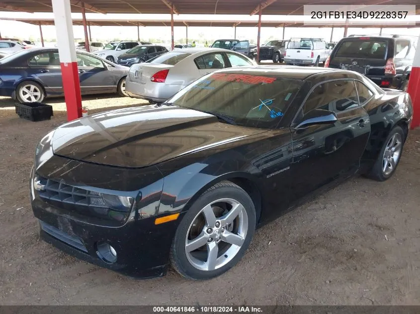 2013 Chevrolet Camaro 1Lt VIN: 2G1FB1E34D9228357 Lot: 40641846