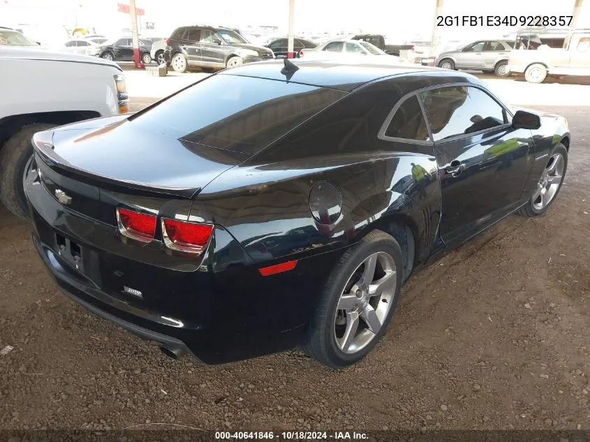 2013 Chevrolet Camaro 1Lt VIN: 2G1FB1E34D9228357 Lot: 40641846